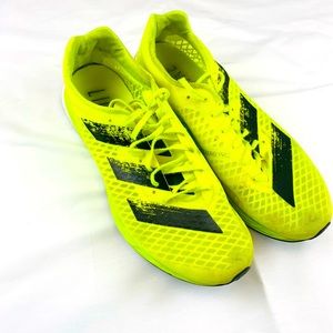 Adidas Adizero Neon yellow and black Running shoe in outstanding condition!
